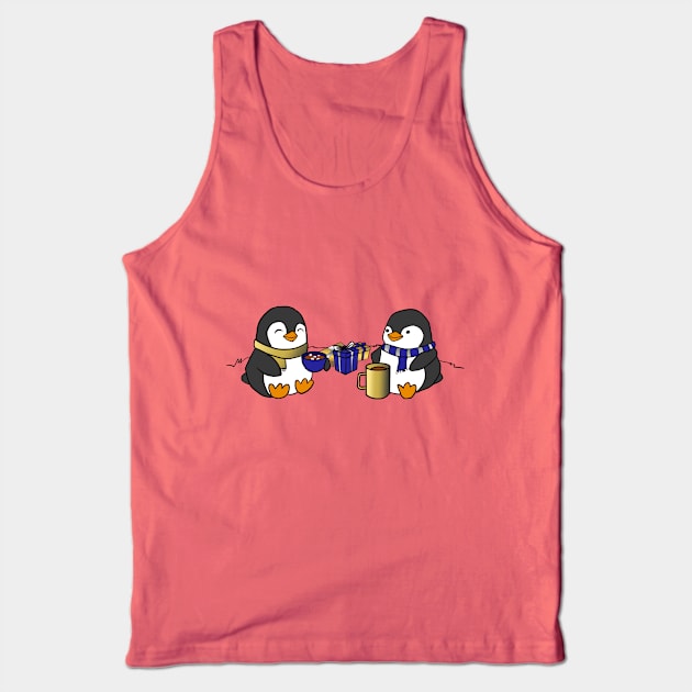 Jewish Penguins at Hanukkah Tank Top by Elizabeths-Arts